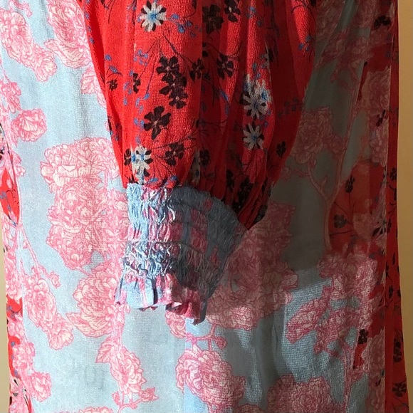 Anthropologie Honora Red Blouse Size XXS - Picture 4 of 12